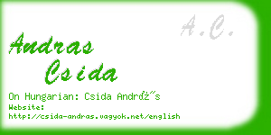 andras csida business card